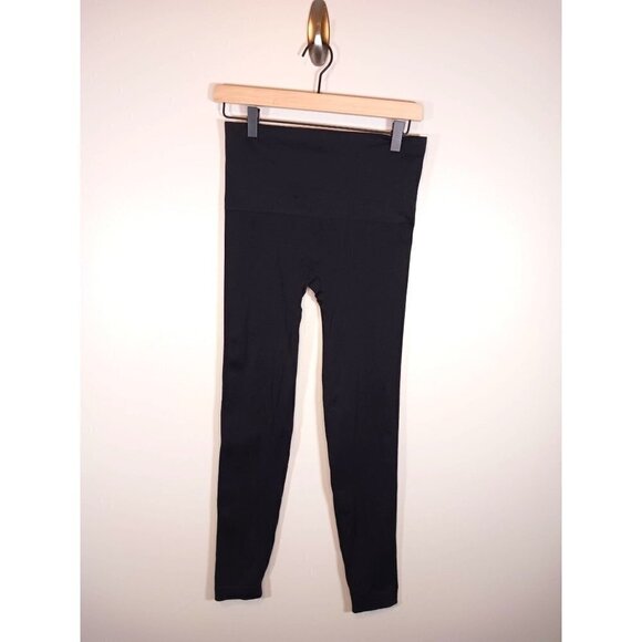 Spanx Black Leggings Nylon/Spandex Blend Size‎ L RN112121 - Picture 2 of 5
